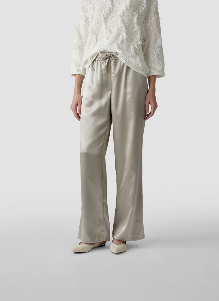 БРЮКИ LE COMTE свободный прямой силуэт с эластичным поясом и боковыми карманами