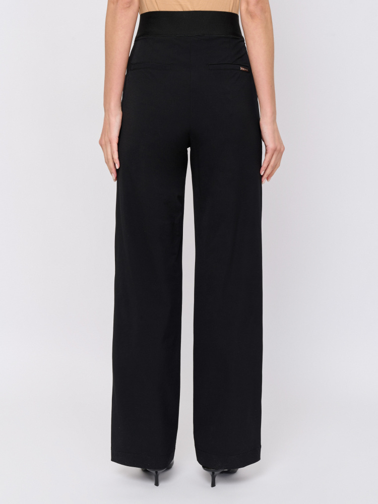 БРЮКИ FRANCO VELLO широкого кроя с высокой посадкой и вертикальными защипами