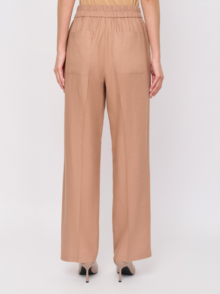 БРЮКИ FRANCO VELLO прямой свободный крой с боковыми вставками на поясе